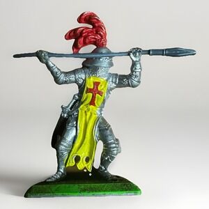 Vintage 1971 Britains LTD Deetail Middle Ages Knight Figure Spear Lance England